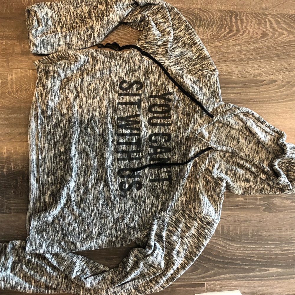 You Can’t Sit With Us hoodie crop